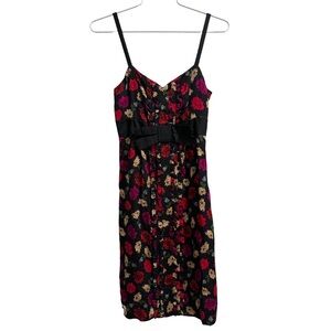 Diane von Furstenberg Ariba Silk Floral Mini Dress Size 2 in Matador Cape